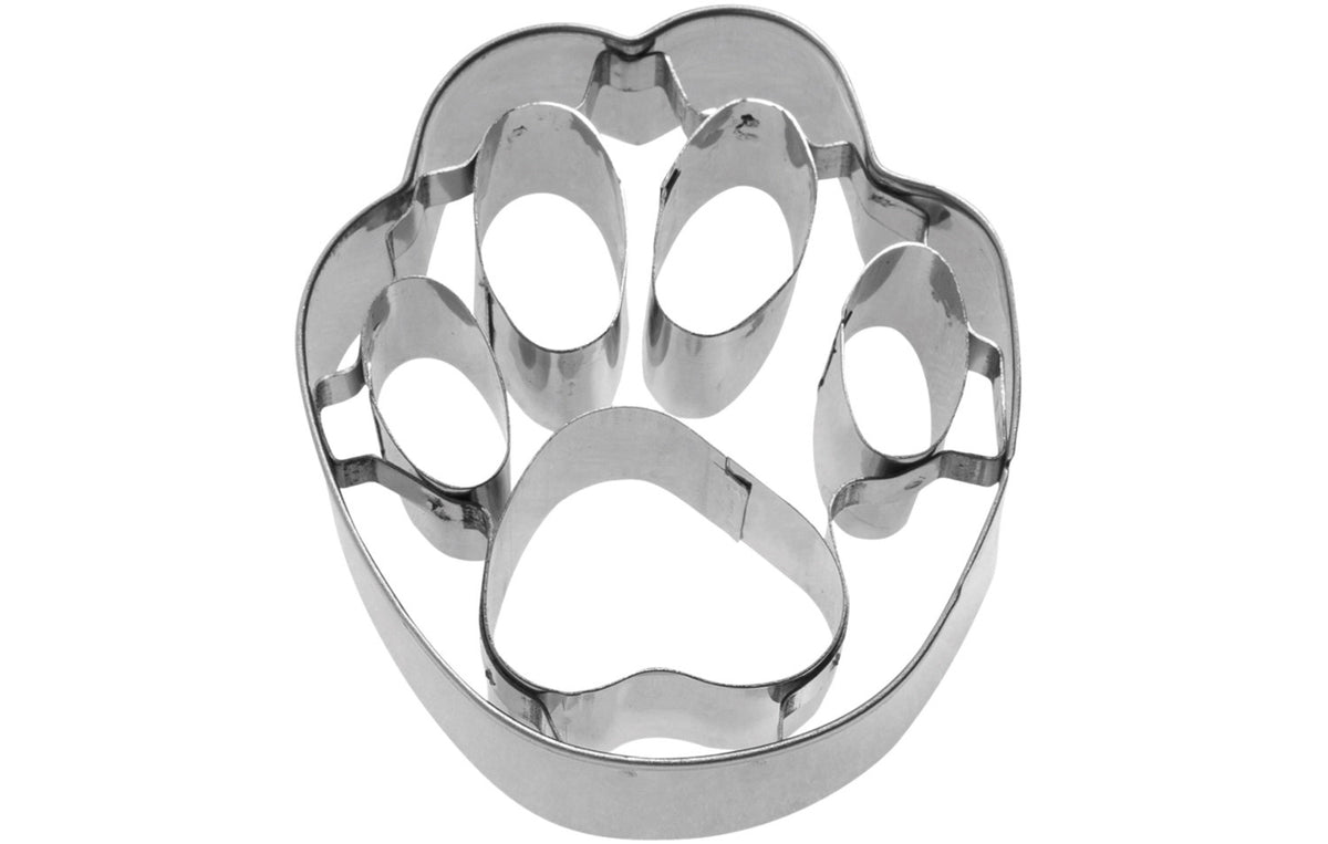 Ausstechform Hundepfote 2D, 6cm in Silber präsentiert im Onlineshop von KAQTU Design AG. Ausstecher ist von Westmark