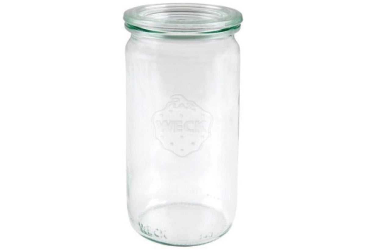 WECK Zylinderglas 1040ml RR80 mit Deckel in Transparent präsentiert im Onlineshop von KAQTU Design AG. Küchenhelfer ist von Weck