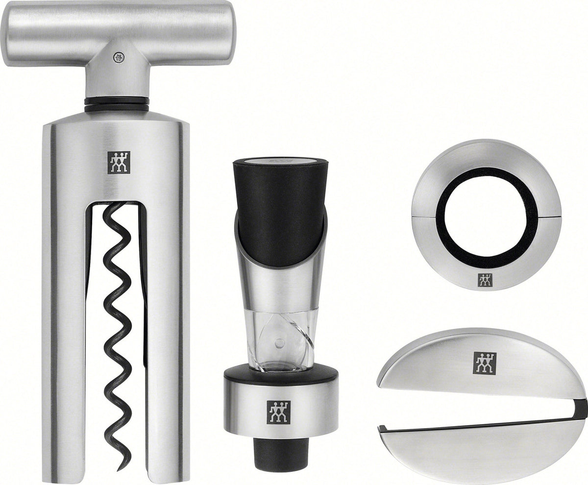 Sommelier-Set, 4-teilig in Schwarz präsentiert im Onlineshop von KAQTU Design AG. Barzubehör ist von Zwilling Kitchen