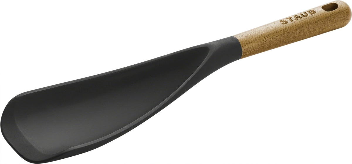 Schöpfer- und Servierlöffel mit Akazienholzgriff, 30 cm in Braun präsentiert im Onlineshop von KAQTU Design AG. Kochbesteck ist von Staub