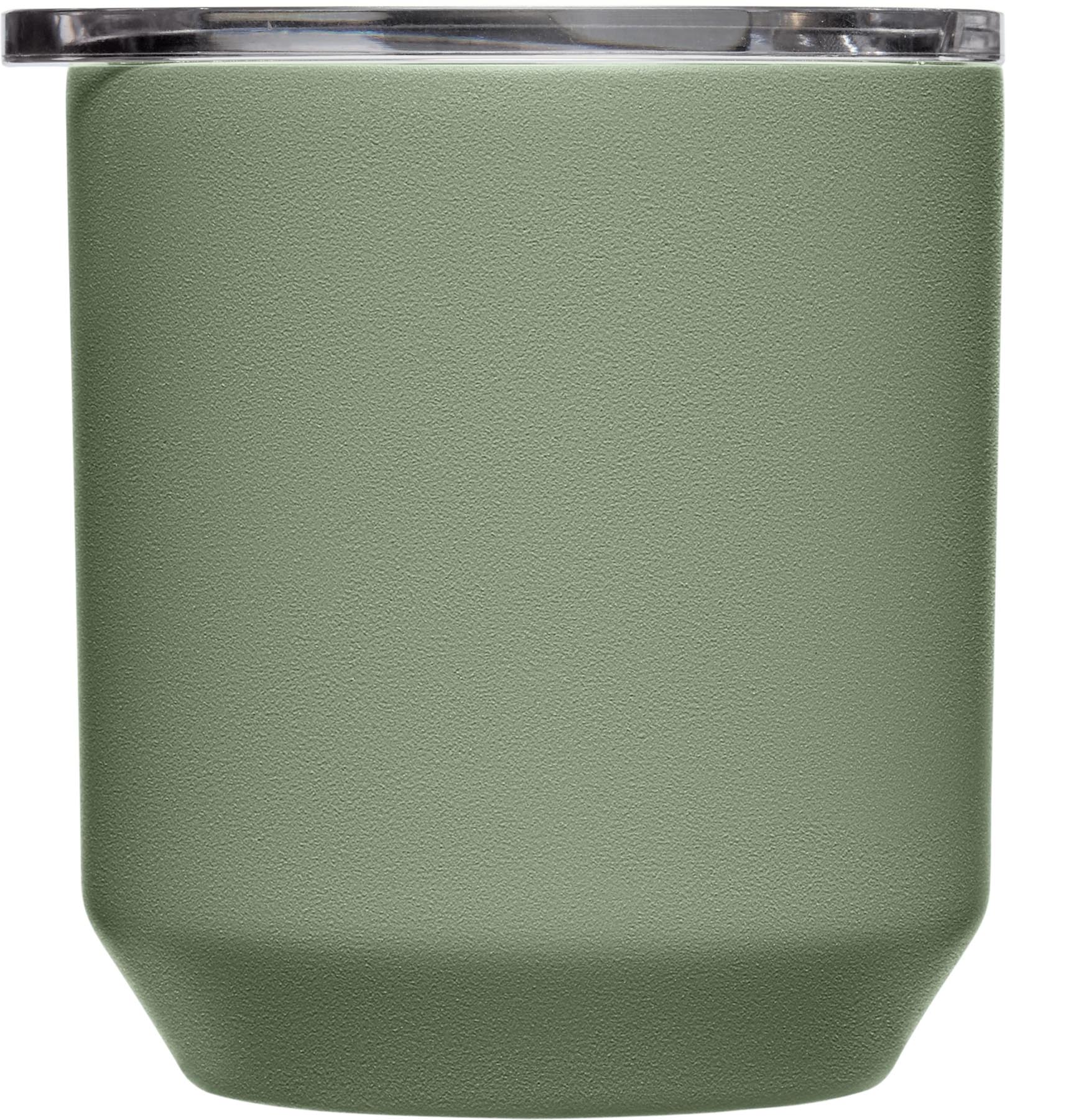 Stylische Rocks Tumbler V.I. 0.3l in moosgrün von Camelbak, ideal für unterwegs und perfekt für heiße und kalte Getränke.