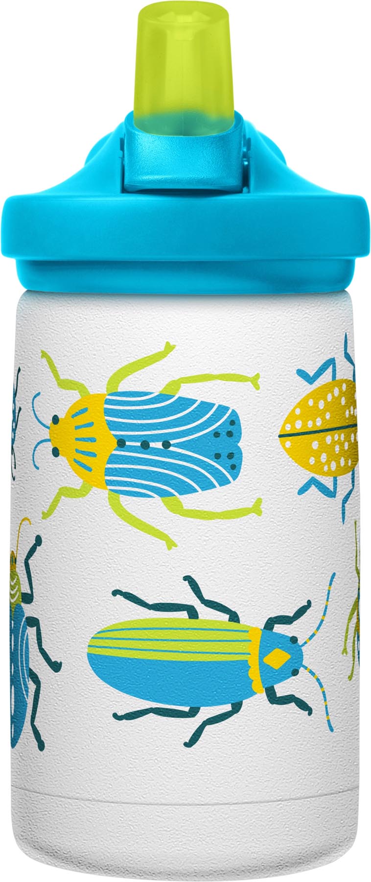 Bunte Eddy+ Kids V.I. Bottle 0.35l bugsi in Blau, ideal für Kinder, von Camelbak – perfekt für unterwegs und beim Sport.
