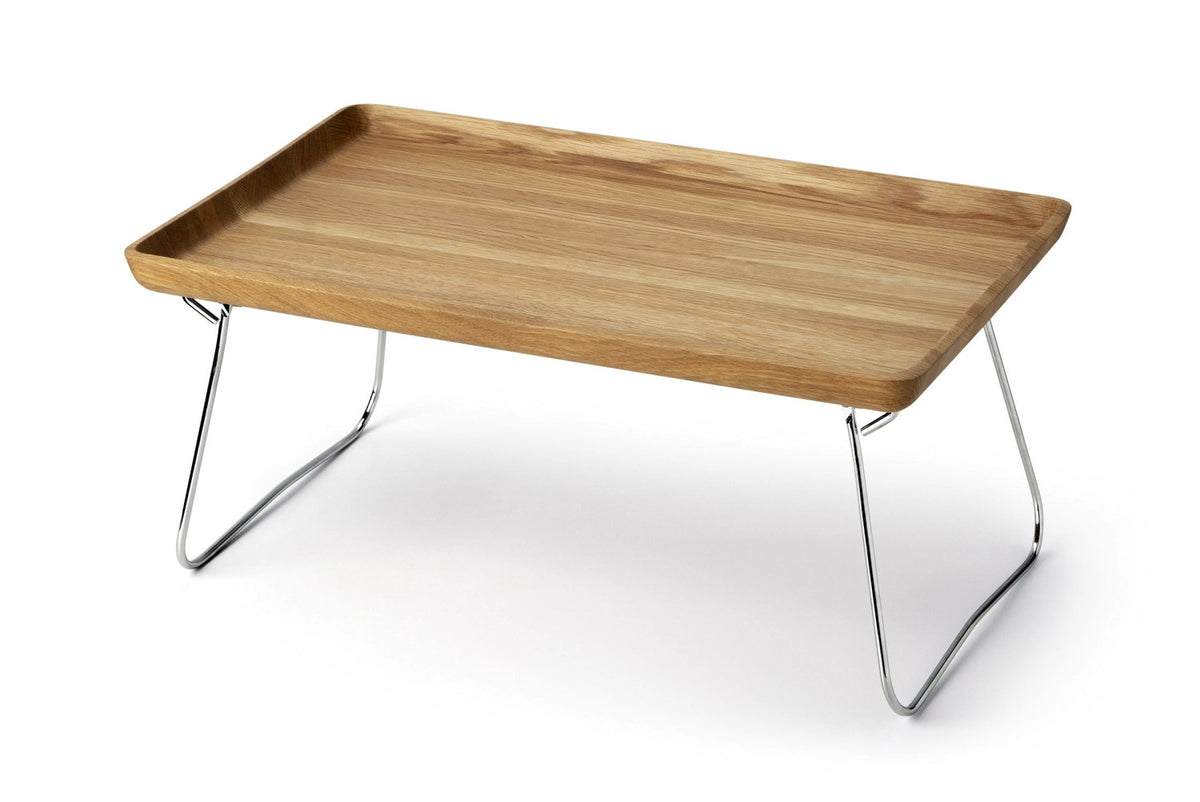 Eiche Bett Tablett, 53x32x7cm in Braun präsentiert im Onlineshop von KAQTU Design AG. Tablett ist von Continenta