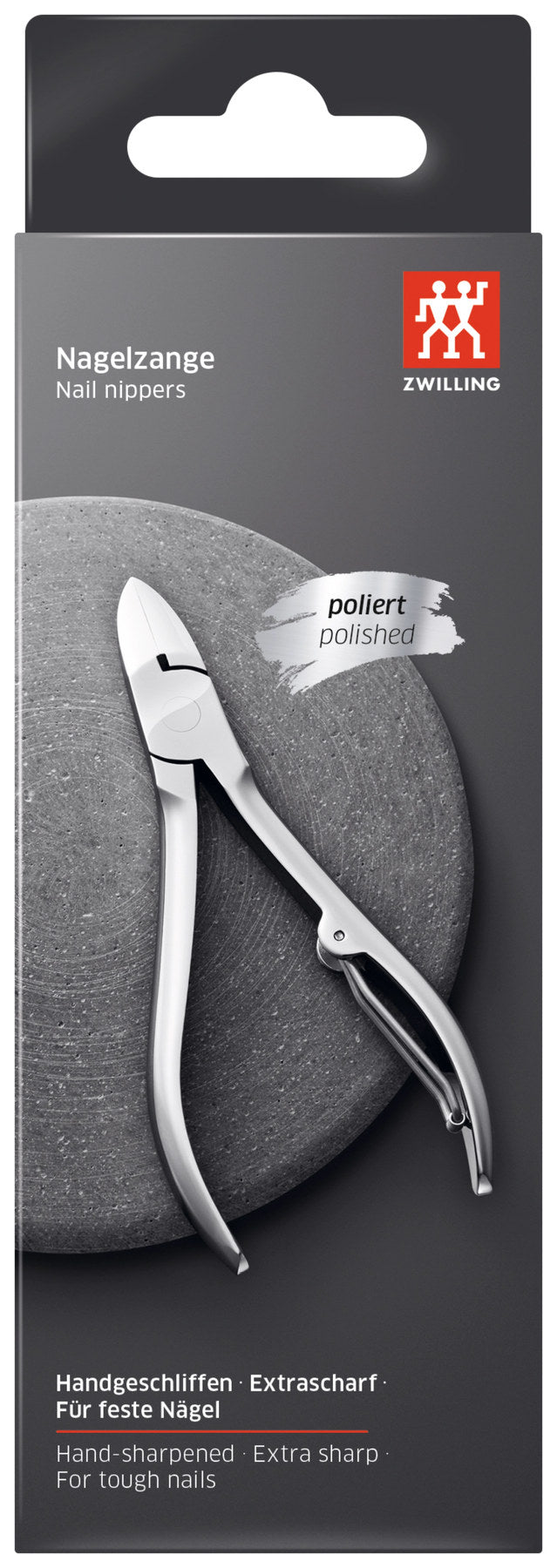 Nagelzange, poliert 110mm in Silber präsentiert im Onlineshop von KAQTU Design AG. Pflege ist von Zwilling Beauty