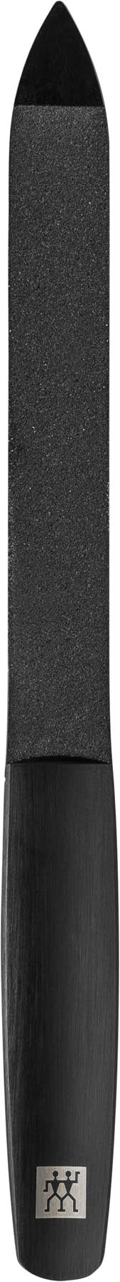 TWINOX M Saphir-Nagelfeile, 130mm, schwarz in Schwarz präsentiert im Onlineshop von KAQTU Design AG. Pflege ist von Zwilling Beauty