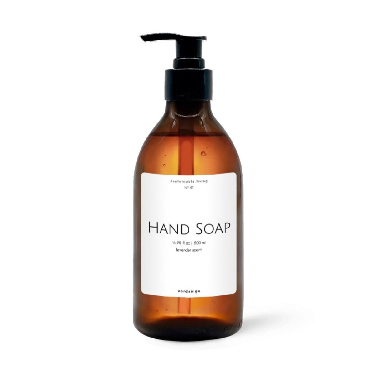 Hand Soap Handseife Lavendelaroma 500ml, weiss in Braun präsentiert im Onlineshop von KAQTU Design AG. Seifenspender ist von Nordesign