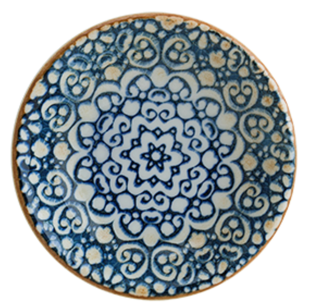 Alhambra Gourmet Teller tief D9cm 50ml in Blau präsentiert im Onlineshop von KAQTU Design AG. Teller ist von Bonna