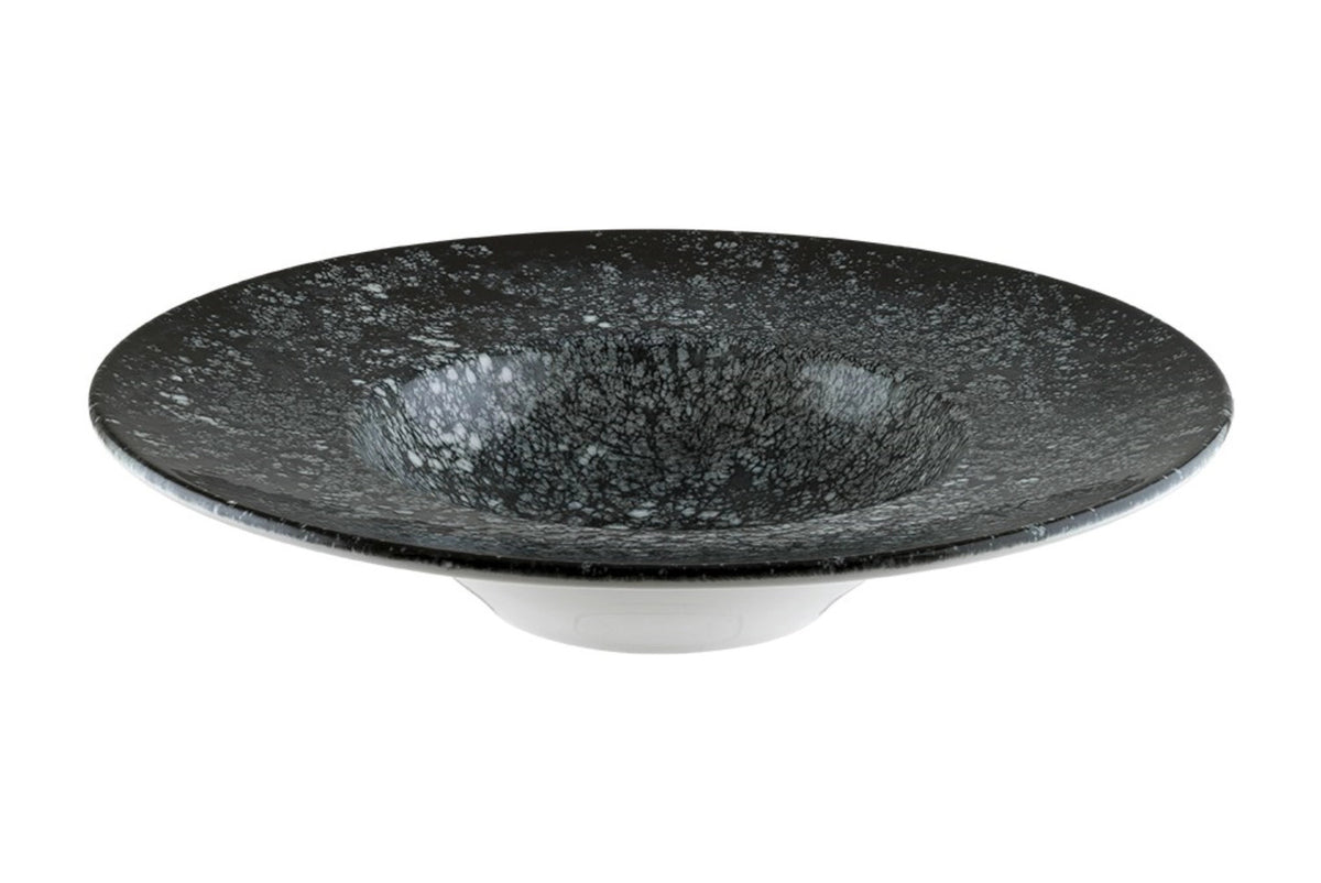 Cosmos Black Banquet Teller tief 28cm 400ml in Schwarz präsentiert im Onlineshop von KAQTU Design AG. Teller ist von Bonna