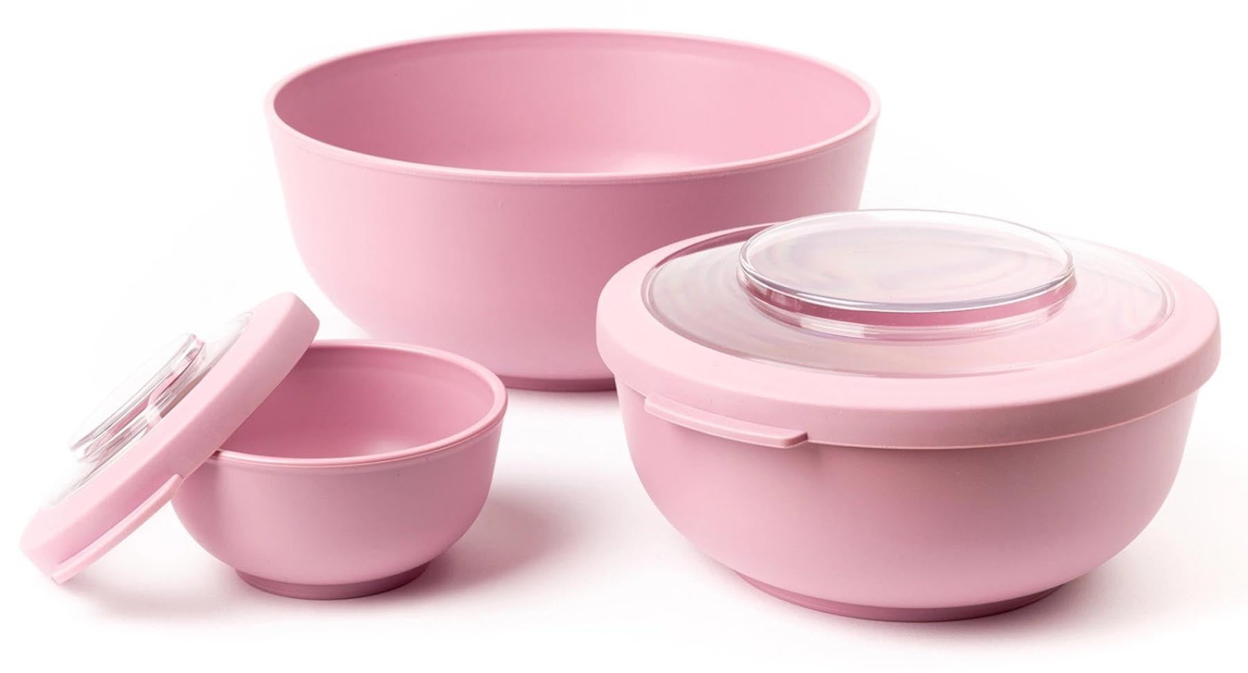 Stylisches pinkes Schüsselset von Amuse Life, ideal für kreative Anlässe und als Blickfang auf jedem Tisch.