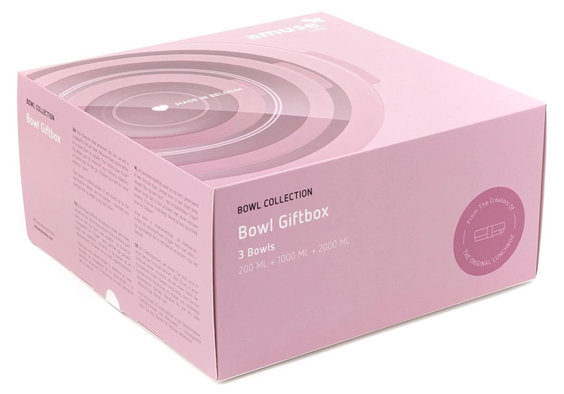 Elegantes pinkes Schüsselset von Amuse Life, perfekt für stilvolle Anlässe und um Speisen ansprechend zu präsentieren.
