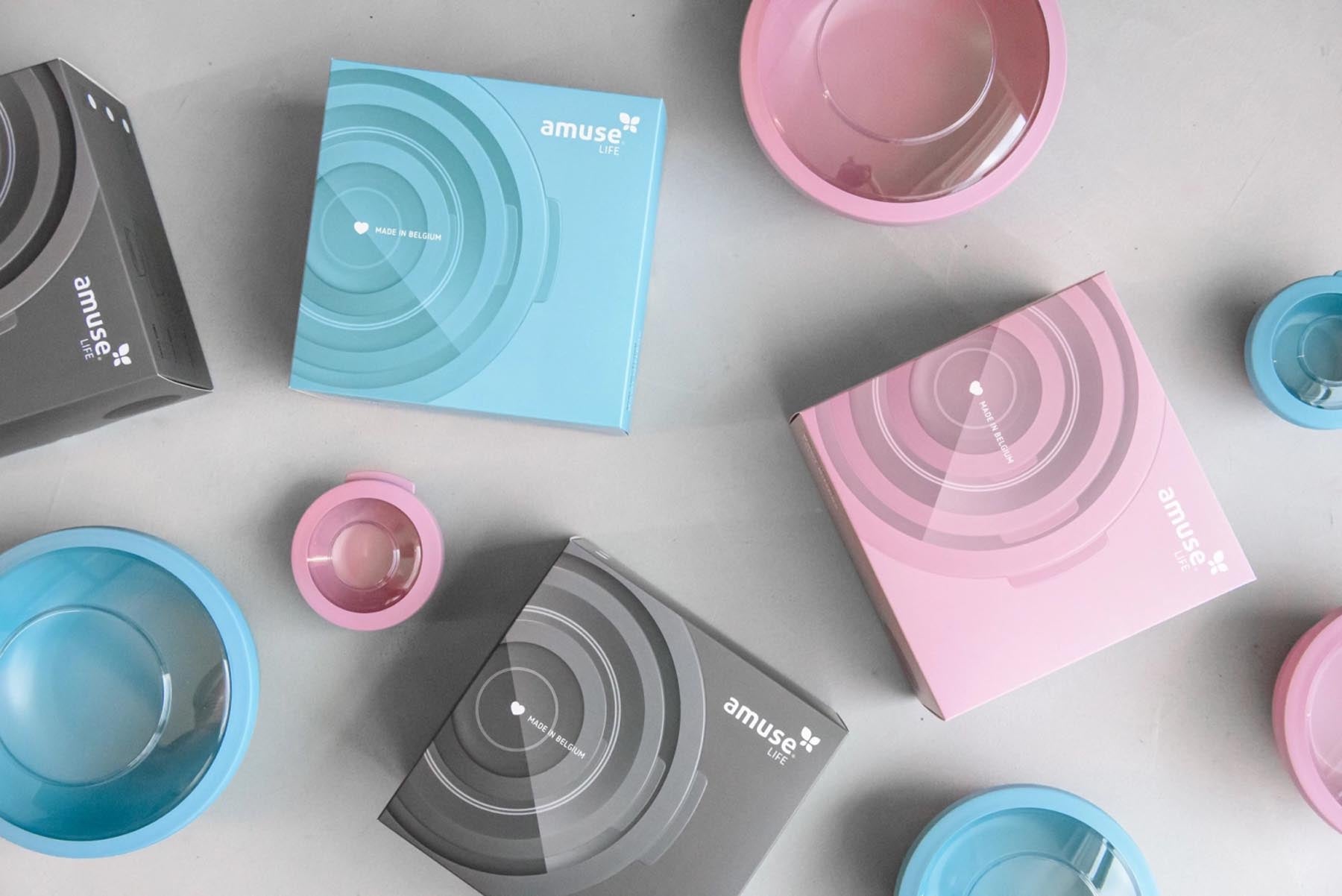 Charmantes pinkes Schüsselset von Amuse Life, perfekt für ansprechende Tischdekoration und vielseitige Serviermöglichkeiten.