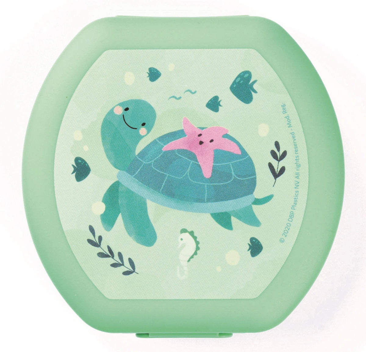 Sealife Cookiebox Schildkröte 112x110x40  Hellgrün in Grün präsentiert im Onlineshop von KAQTU Design AG. Snackbox ist von Amuse