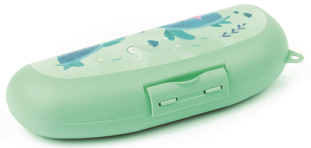 Sealife Bananen Box Schildkröte  223x90x50  Hellgrün in Grün präsentiert im Onlineshop von KAQTU Design AG. Snackbox ist von Amuse