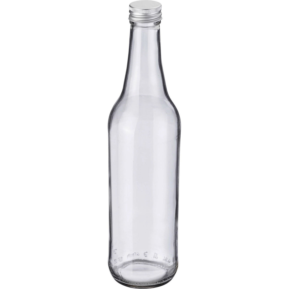 Gradhalsflasche 500ml, m. 28 mm Schraubdeckel in Transparent präsentiert im Onlineshop von KAQTU Design AG. Flasche ist von Westmark