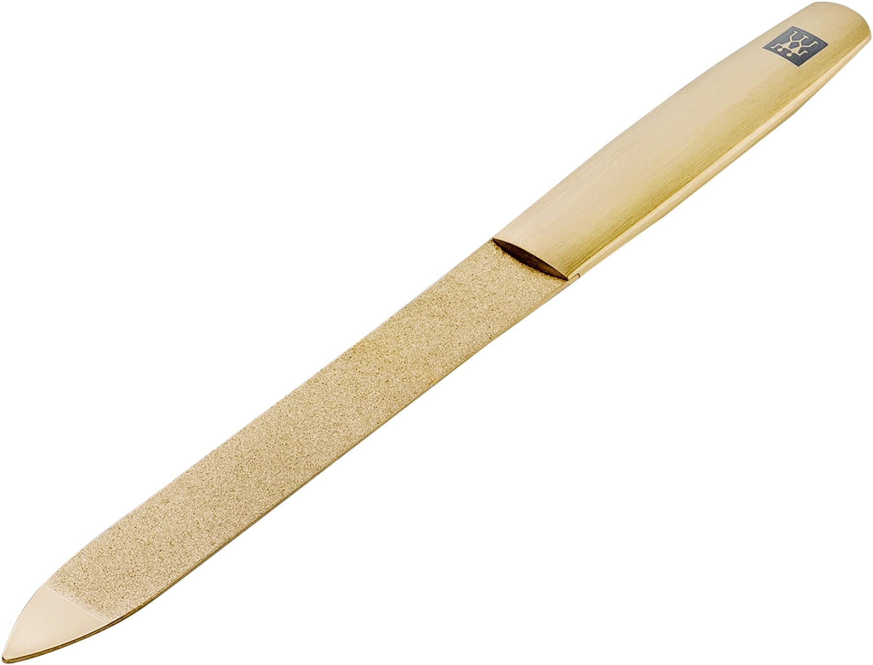 TWINOX Gold Edition, Saphir-Nagelfeile, 130mm in Gold präsentiert im Onlineshop von KAQTU Design AG. Pflege ist von Zwilling Beauty