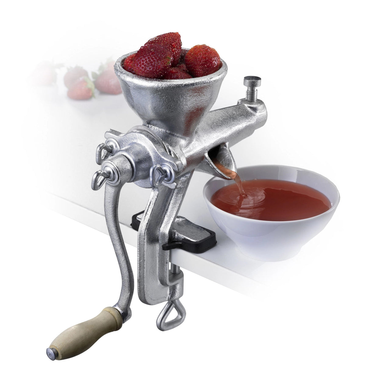 Saft- und Beerenpresse Starke Else, 29x10.5x43cm in Grau präsentiert im Onlineshop von KAQTU Design AG. Küchengerät ist von Westmark