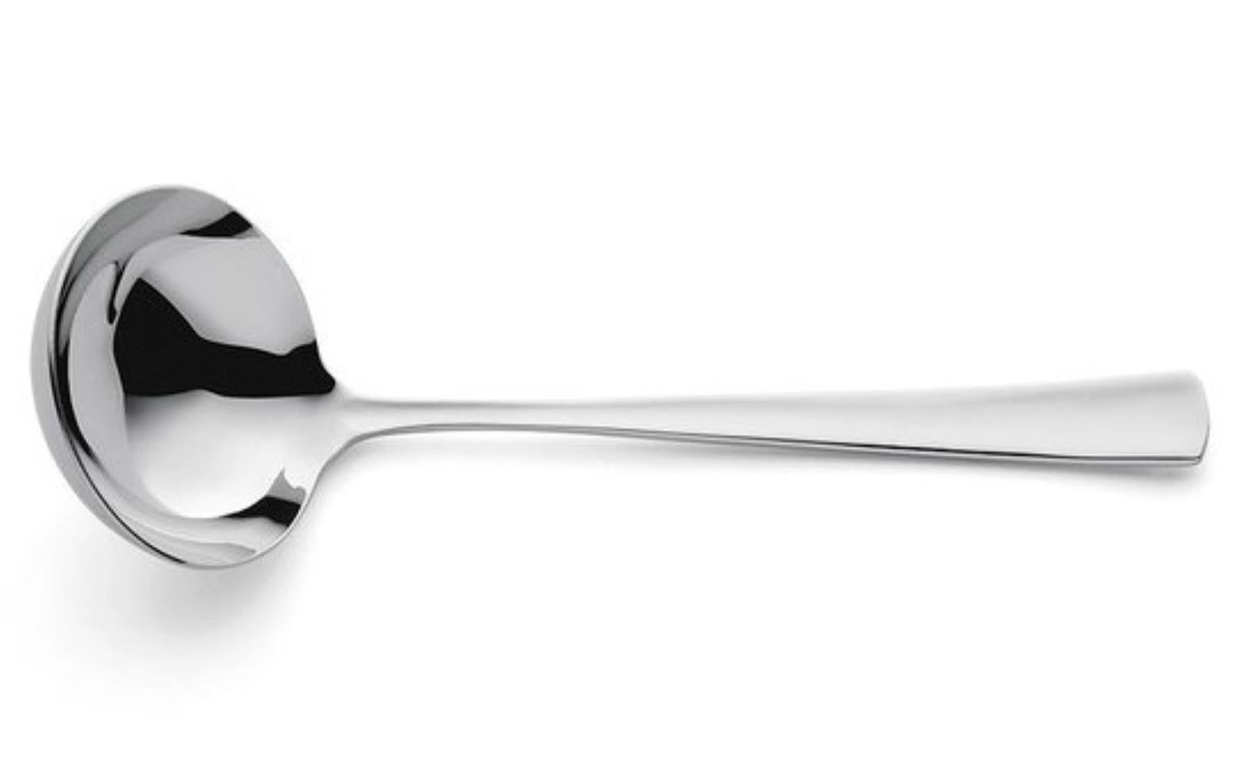 Atlantic Saucenlöffel 18/10, poliert in Silber präsentiert im Onlineshop von KAQTU Design AG. Besteck ist von Amefa