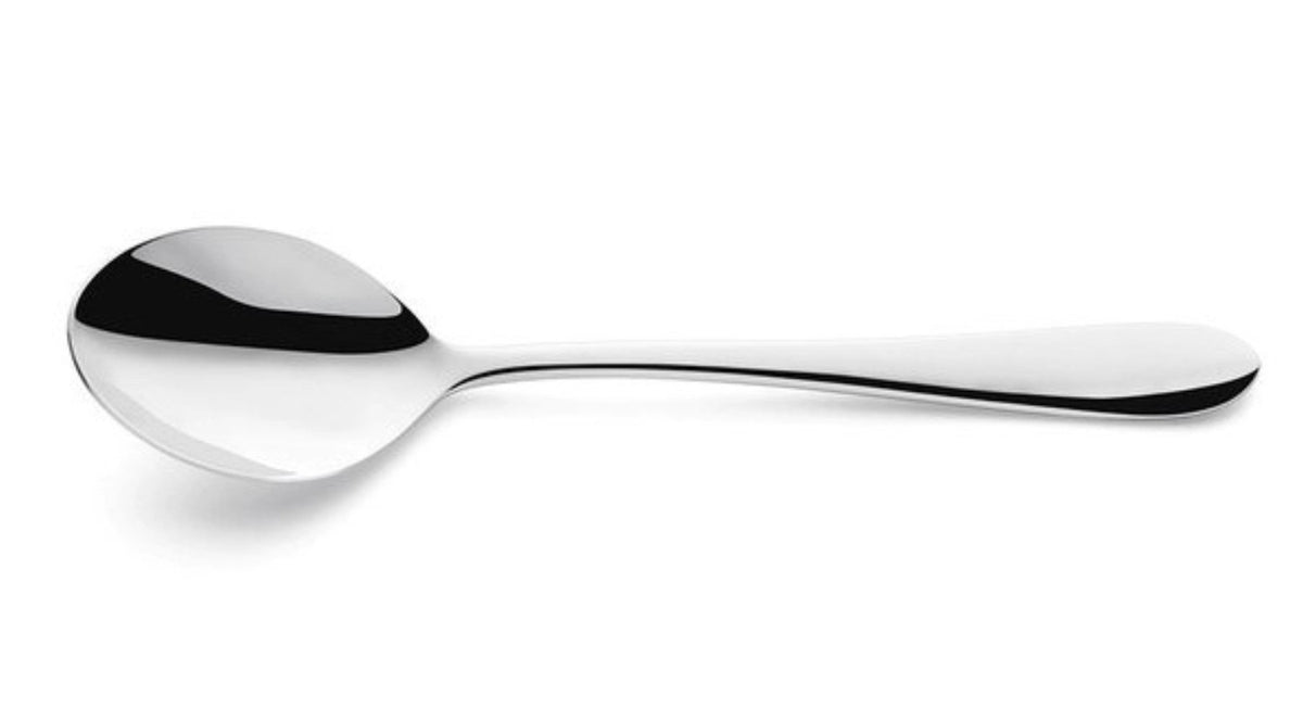 Chopin Menülöffel 18/10, hochglänzend in Silber präsentiert im Onlineshop von KAQTU Design AG. Besteck ist von Amefa