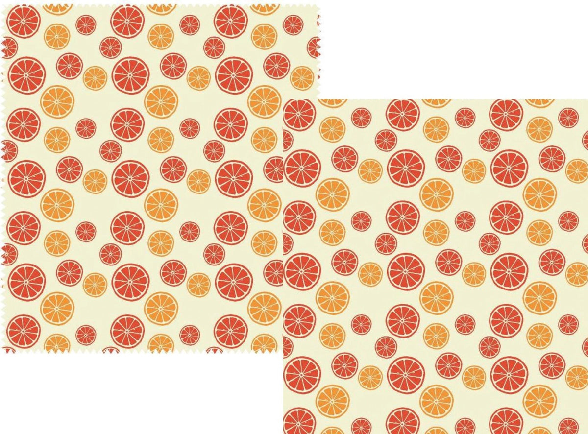2er Set Bienenwachstuch Citrus 16x16cm in Mehrfarbig präsentiert im Onlineshop von KAQTU Design AG. Küchenhelfer ist von Nuts Innovations