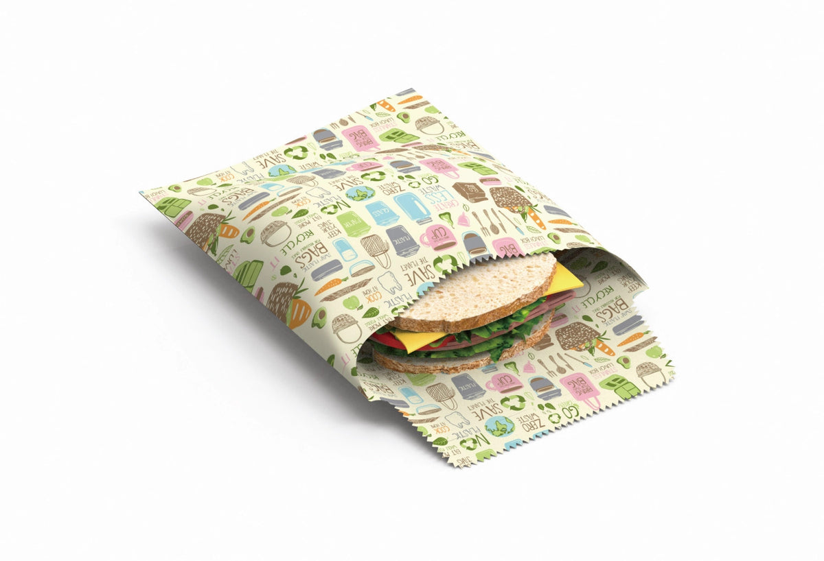 2er Set Bienenwachs Sandwich&Snackbeutel w. 17x17/17x21cm in Mehrfarbig präsentiert im Onlineshop von KAQTU Design AG. Aufbewahrungsbeutel ist von Nuts Innovations