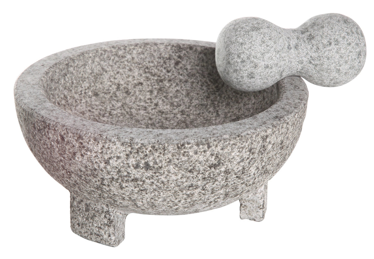 Granit Mörser m. Stössel, 20x8.5 cm in Silber präsentiert im Onlineshop von KAQTU Design AG. Küchenhelfer ist von Cosy & Trendy
