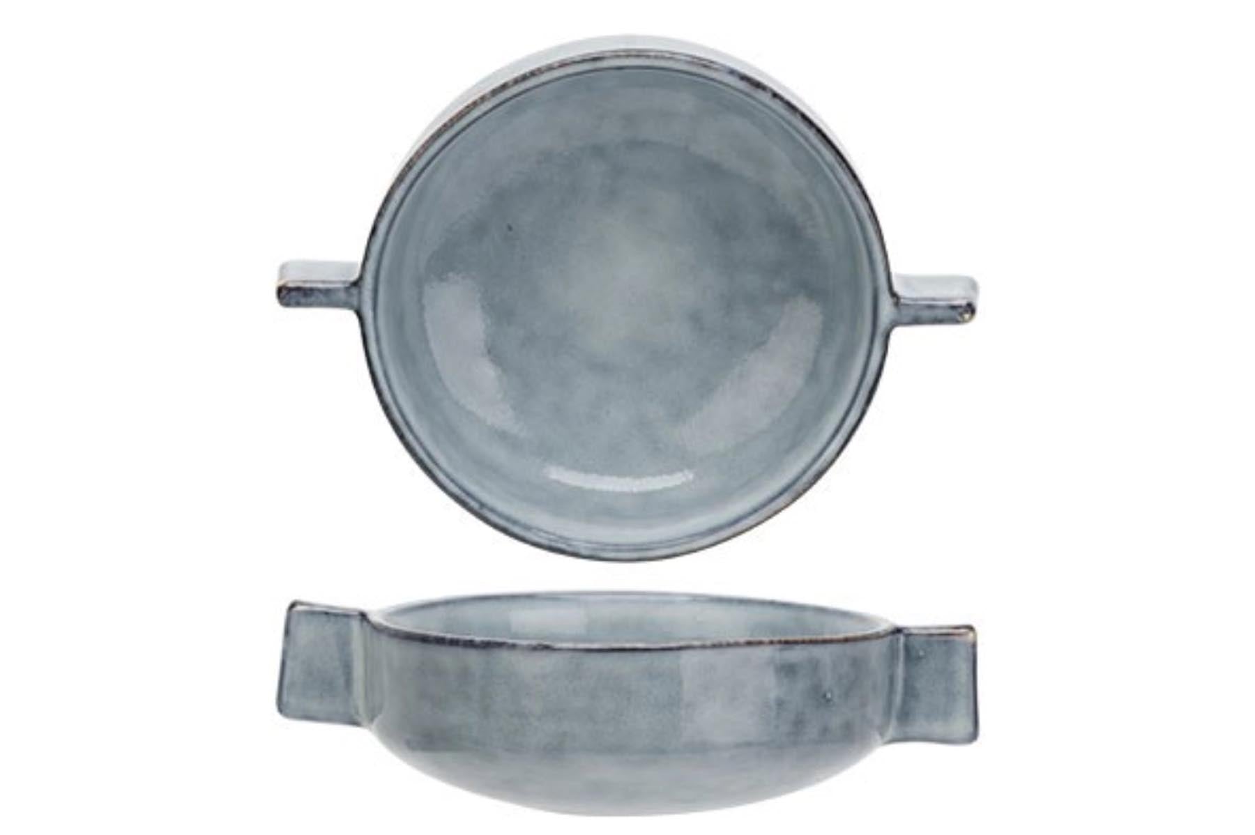 Loft Apero Schale mit Griffen, 11.5 x 4.3cm in Grau präsentiert im Onlineshop von KAQTU Design AG. Schale ist von Cosy & Trendy