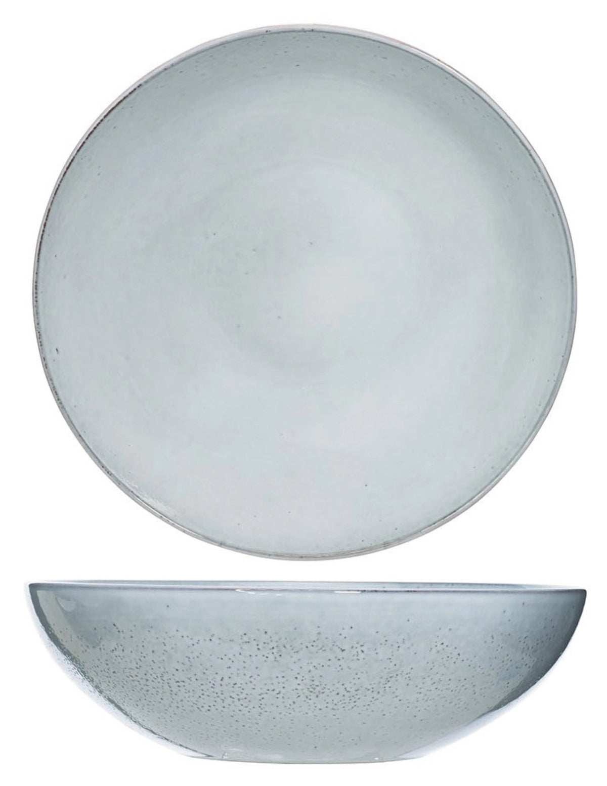 Loft Salatschüssel rund, D 34.5cm, H: 10.5cm in Silber präsentiert im Onlineshop von KAQTU Design AG. Schale ist von Cosy & Trendy