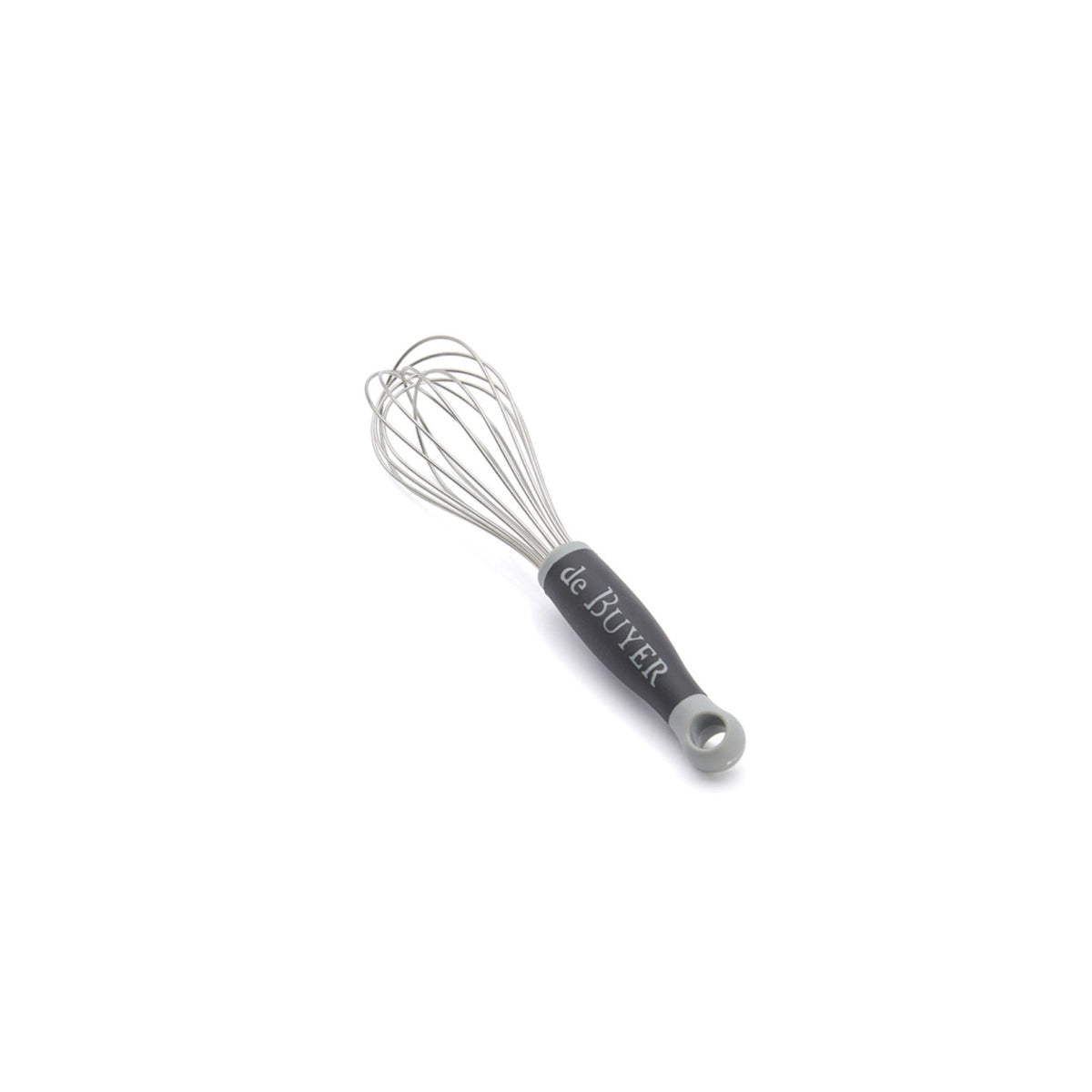 Schneebesen 25cm Edelstahl mit Gummigriff in Silber präsentiert im Onlineshop von KAQTU Design AG. Schwingbesen ist von de Buyer