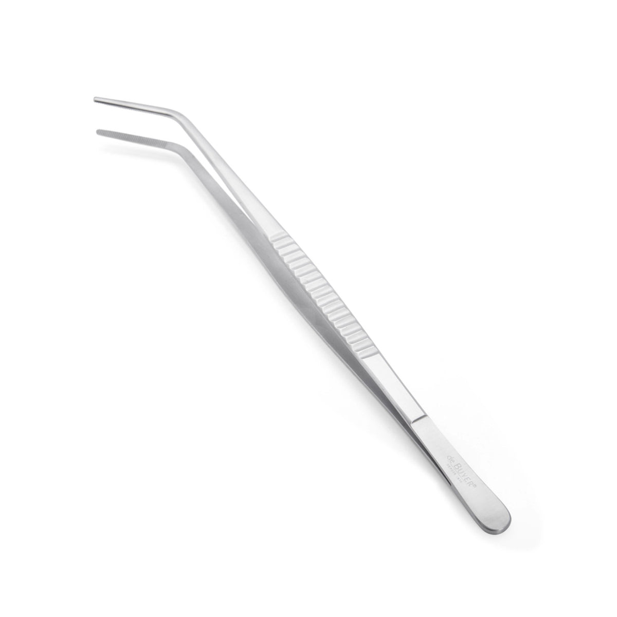 Pinzette gekröpft 30cm in Silber präsentiert im Onlineshop von KAQTU Design AG. Küchenhelfer ist von de Buyer