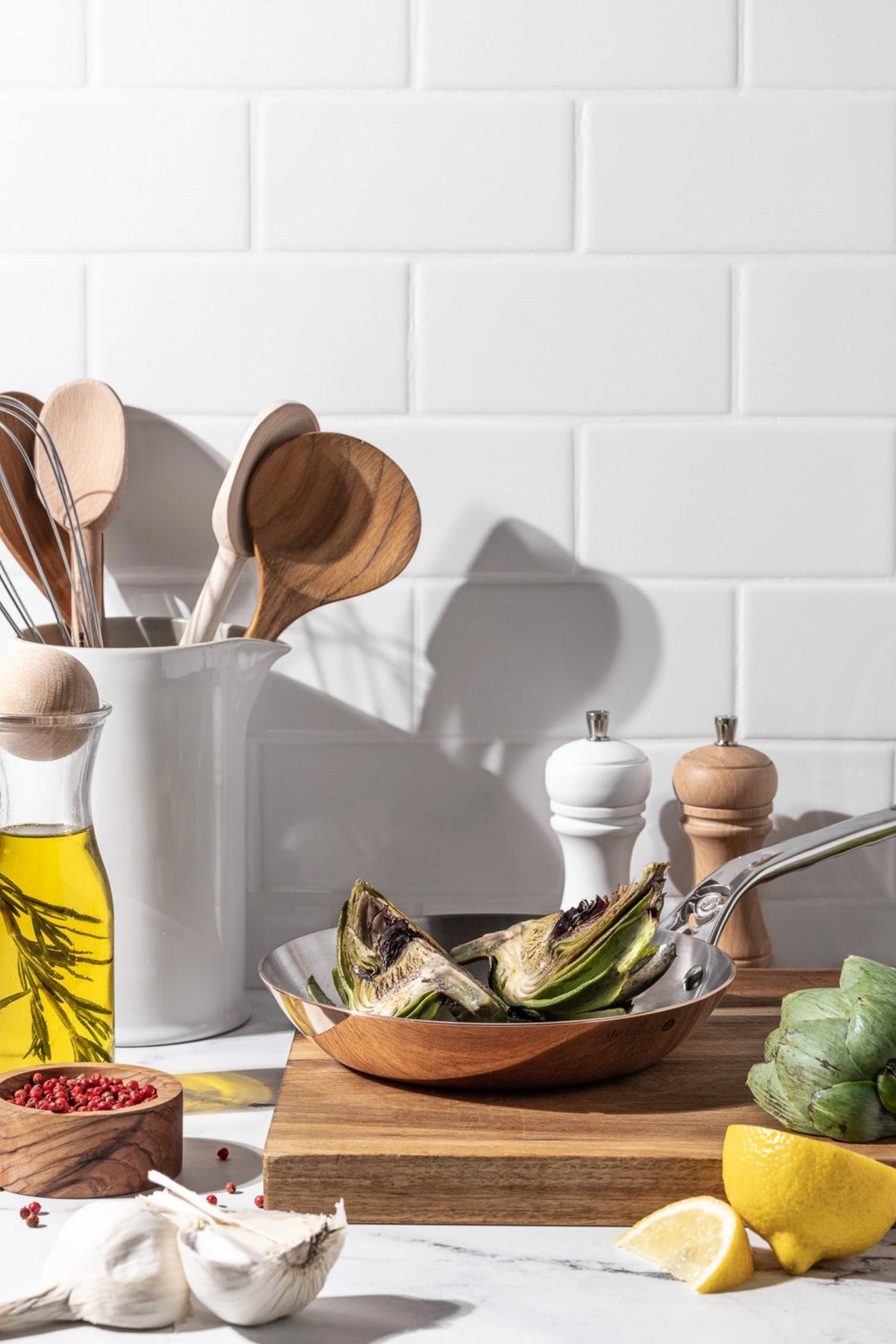 PRIMA MATERA Bratpfanne KupferEdelstahl Ø24cm,Induktion in Kupfer präsentiert im Onlineshop von KAQTU Design AG. Bratpfanne ist von de Buyer