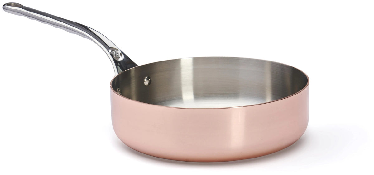 PRIMA MATERA Sauteuse gerade KupferEdelst. Ø24cm,Induktion in Kupfer präsentiert im Onlineshop von KAQTU Design AG.  ist von de Buyer