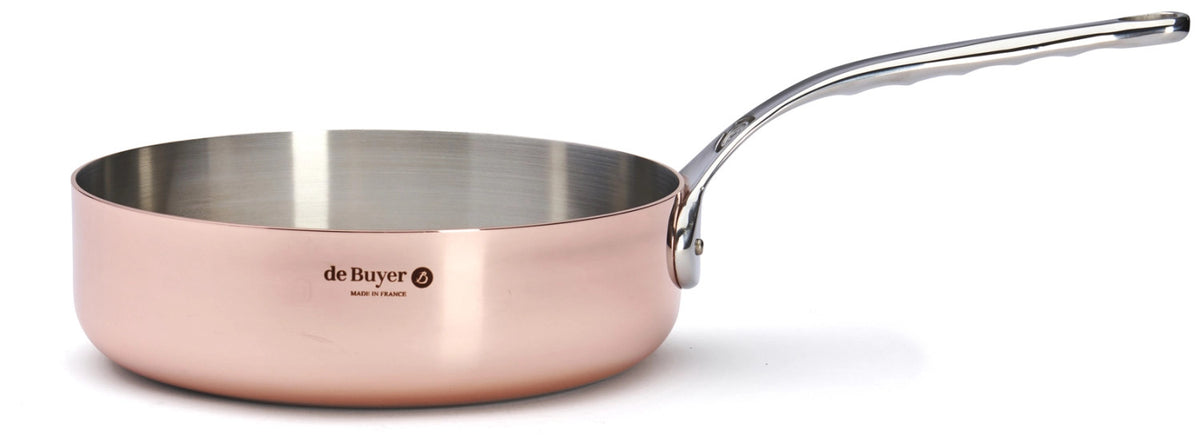PRIMA MATERA Sauteuse gerade KupferEdelst. Ø24cm,Induktion in Kupfer präsentiert im Onlineshop von KAQTU Design AG.  ist von de Buyer