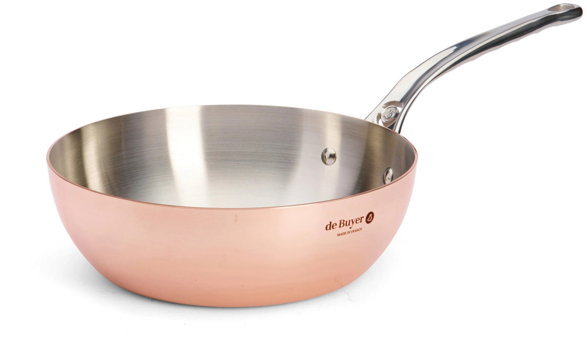 PRIMA MATERA Sauteuse konisch KupferEdelst. Ø24cm,Indukt. in Kupfer präsentiert im Onlineshop von KAQTU Design AG.  ist von de Buyer