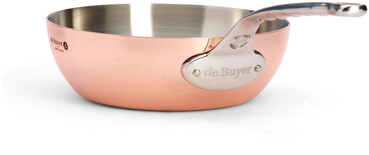 PRIMA MATERA Sauteuse konisch KupferEdelst. Ø24cm,Indukt. in Kupfer präsentiert im Onlineshop von KAQTU Design AG.  ist von de Buyer