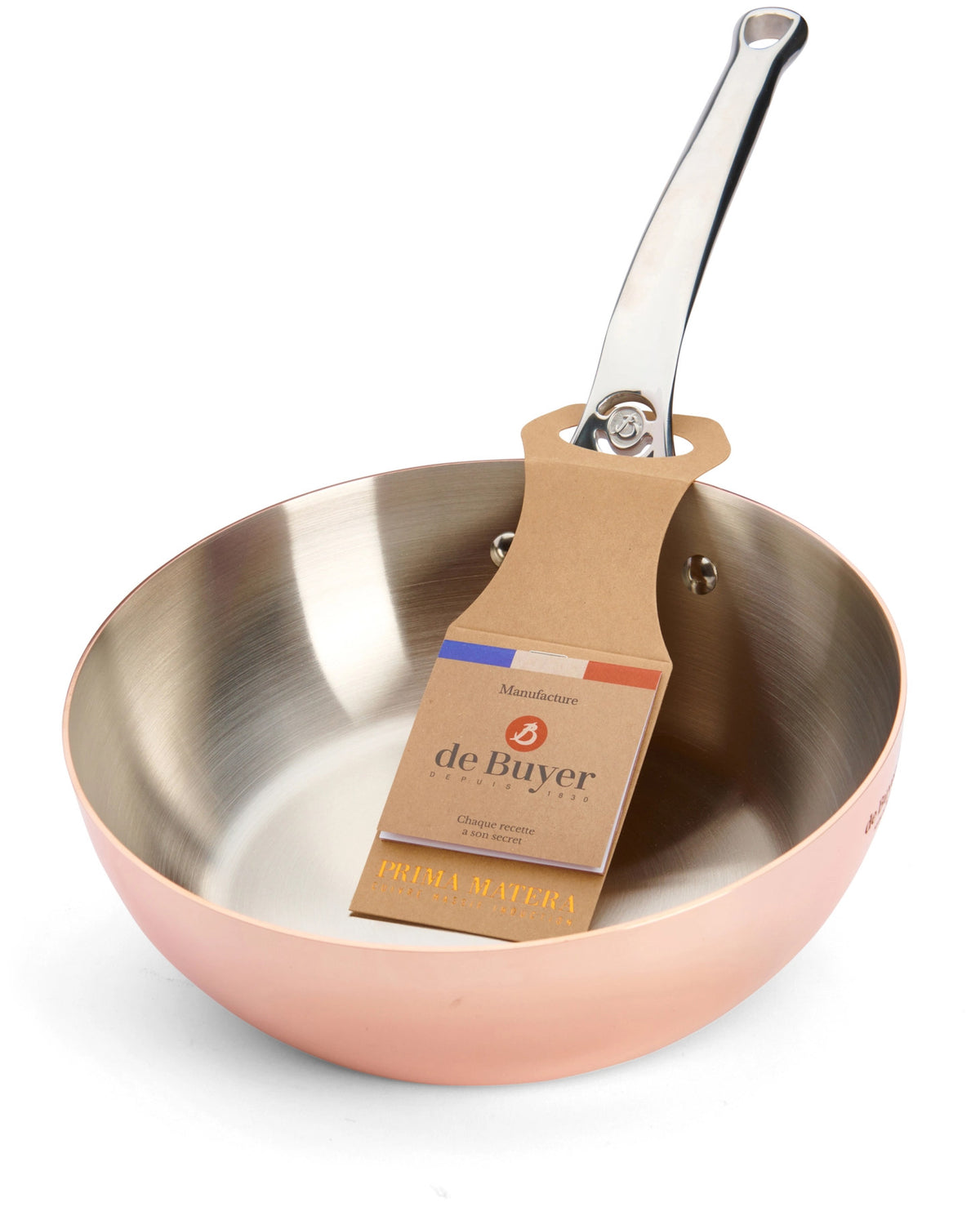 PRIMA MATERA Sauteuse konisch KupferEdelst. Ø24cm,Indukt. in Kupfer präsentiert im Onlineshop von KAQTU Design AG.  ist von de Buyer