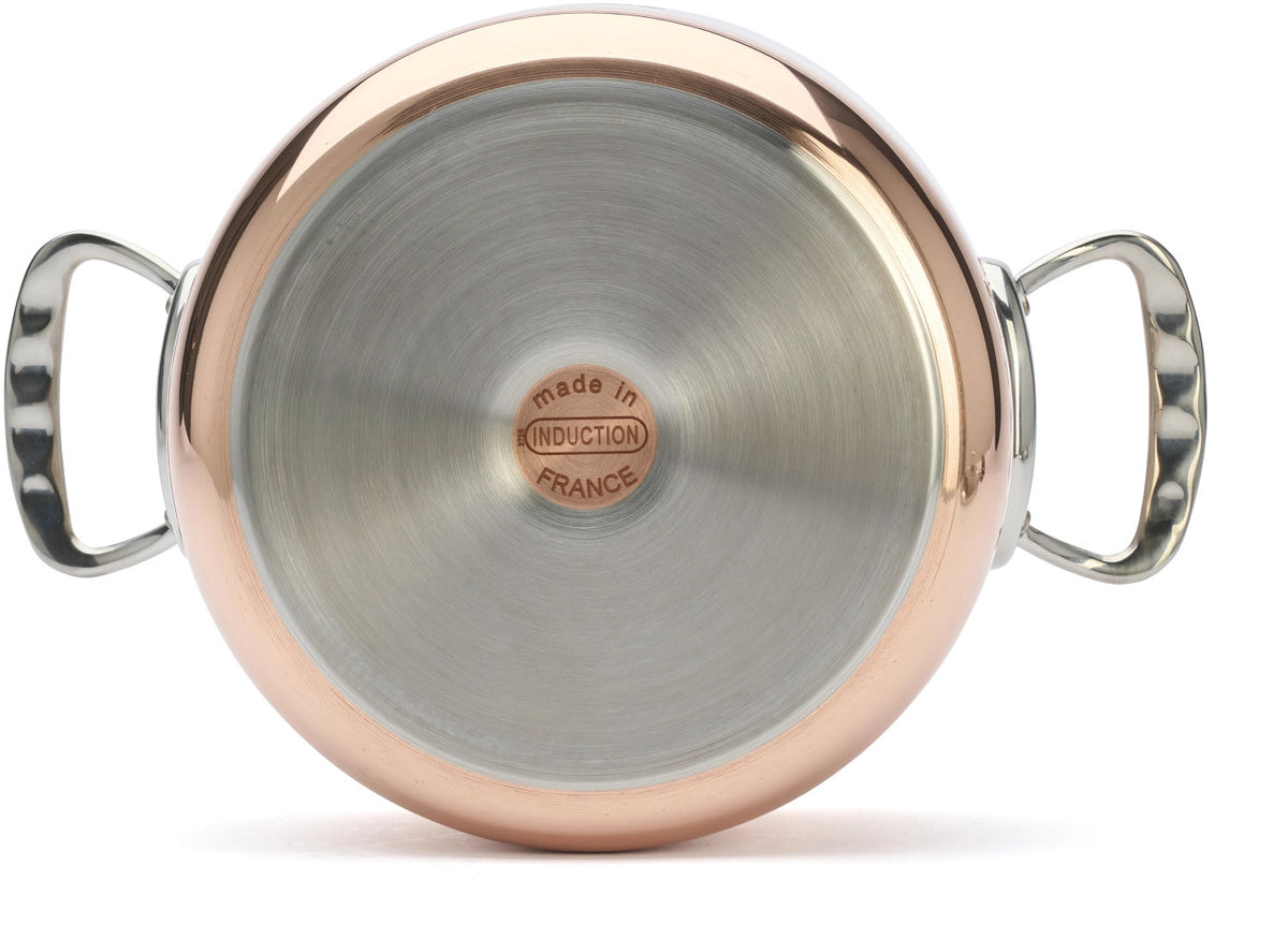 PRIMA MATERA Gemüsetopf KupferEdelst. Ø24cm, Deckel, Induk. in Kupfer präsentiert im Onlineshop von KAQTU Design AG.  ist von de Buyer