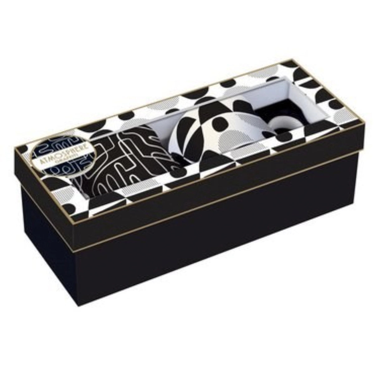2er Set Graffiti Porzellanbecher 300 ml in Schwarz präsentiert im Onlineshop von KAQTU Design AG. Tasse ist von Easy Life
