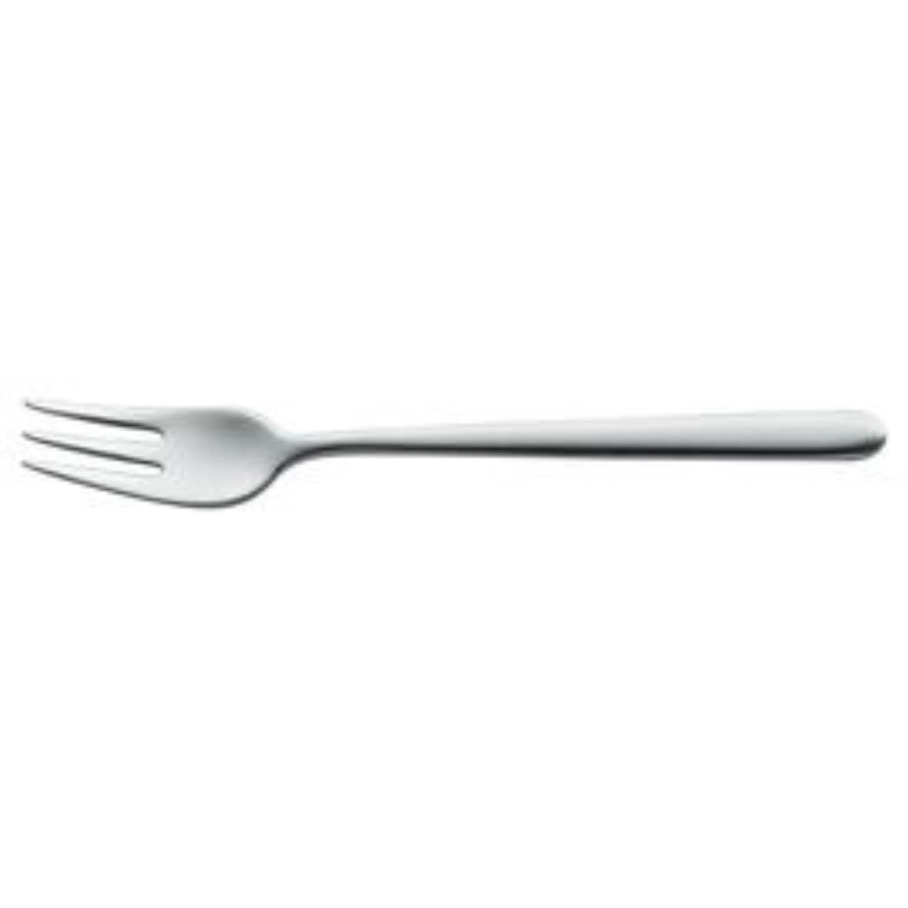 BSF Gastro Chiaro poliert, Dessertgabel in Silber präsentiert im Onlineshop von KAQTU Design AG. Besteck ist von Zwilling
