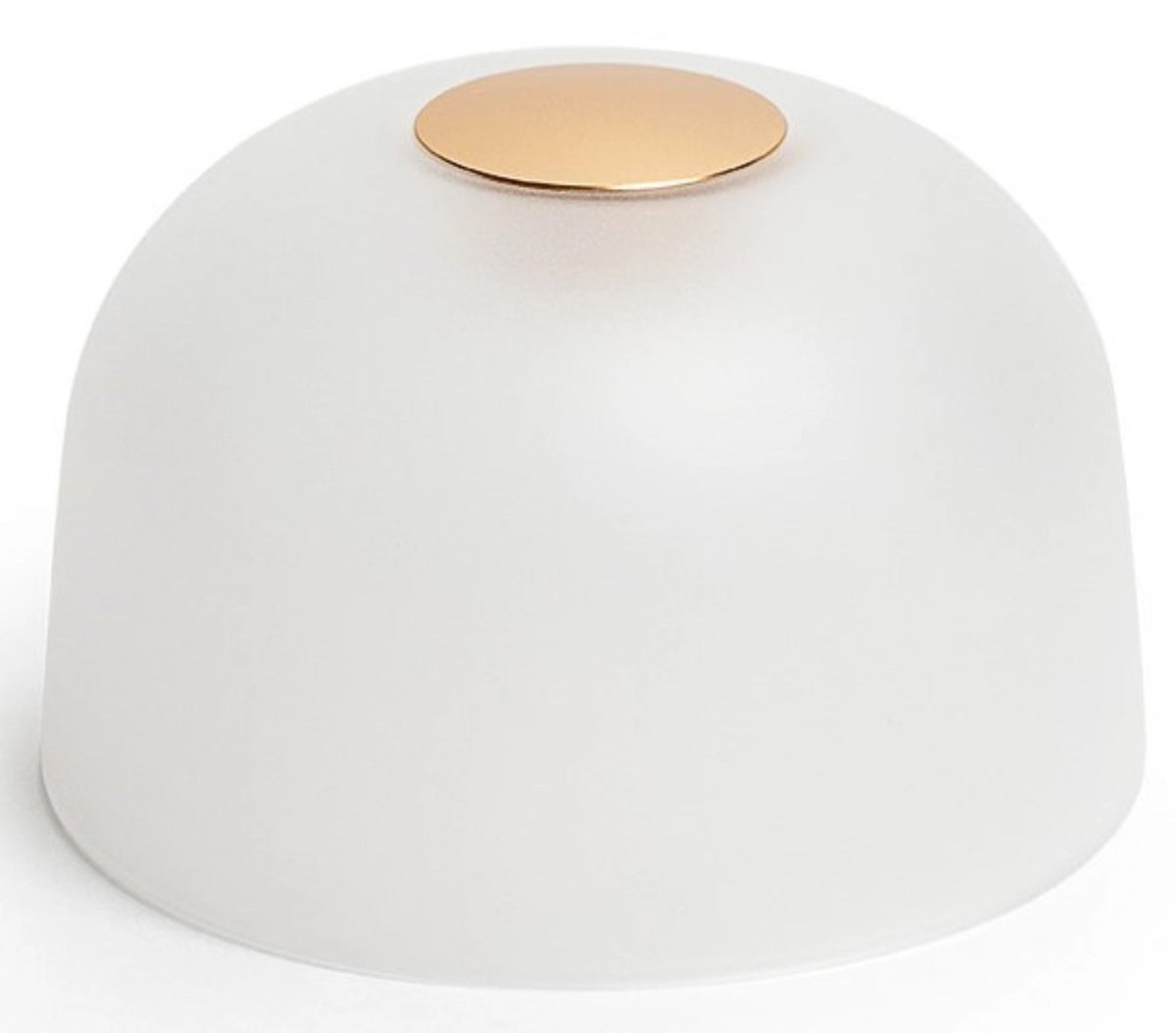 Humble two Schirm gold frosted PC in Weiss präsentiert im Onlineshop von KAQTU Design AG. Lampenschirm ist von Humble Light