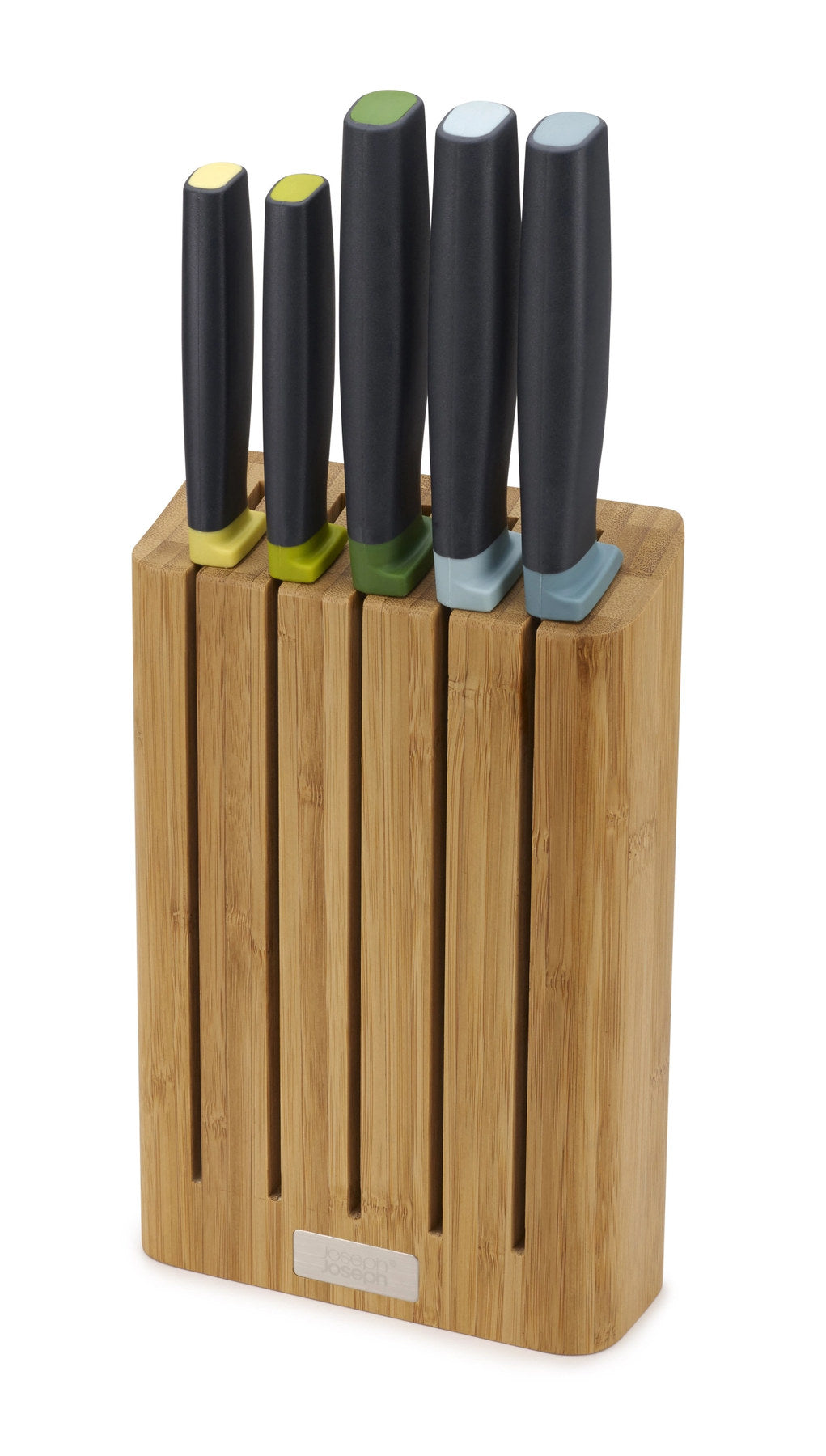 Elevate Messerblock, 5-tlg, Bambus, 35.5x14.9x6.1cm in Braun präsentiert im Onlineshop von KAQTU Design AG. Messerblock ist von Joseph Joseph