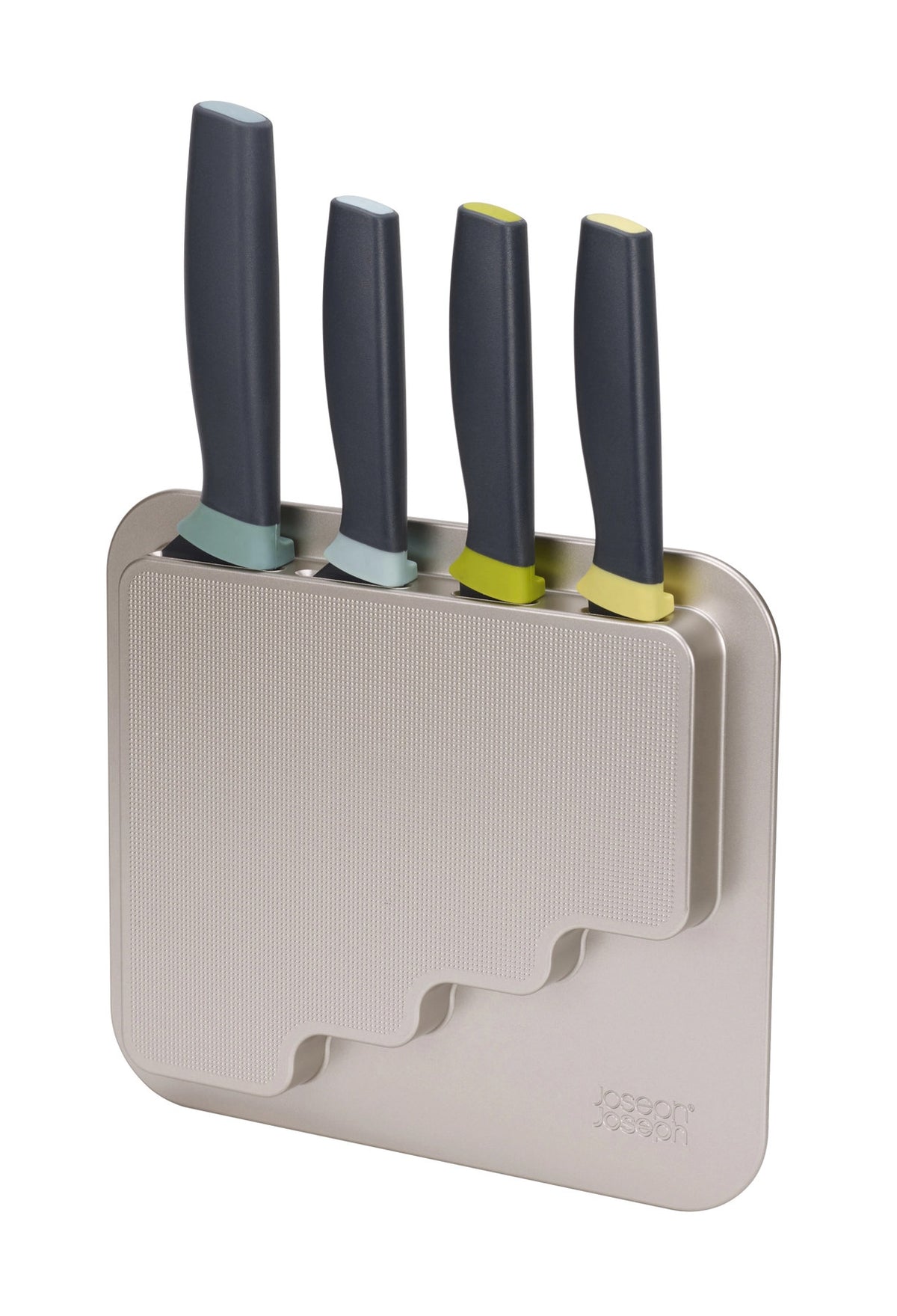 DoorStore Elevate Messer-Set, 4-tlg, 31x22x2cm in Mehrfarbig präsentiert im Onlineshop von KAQTU Design AG. Küchenmesser ist von Joseph Joseph