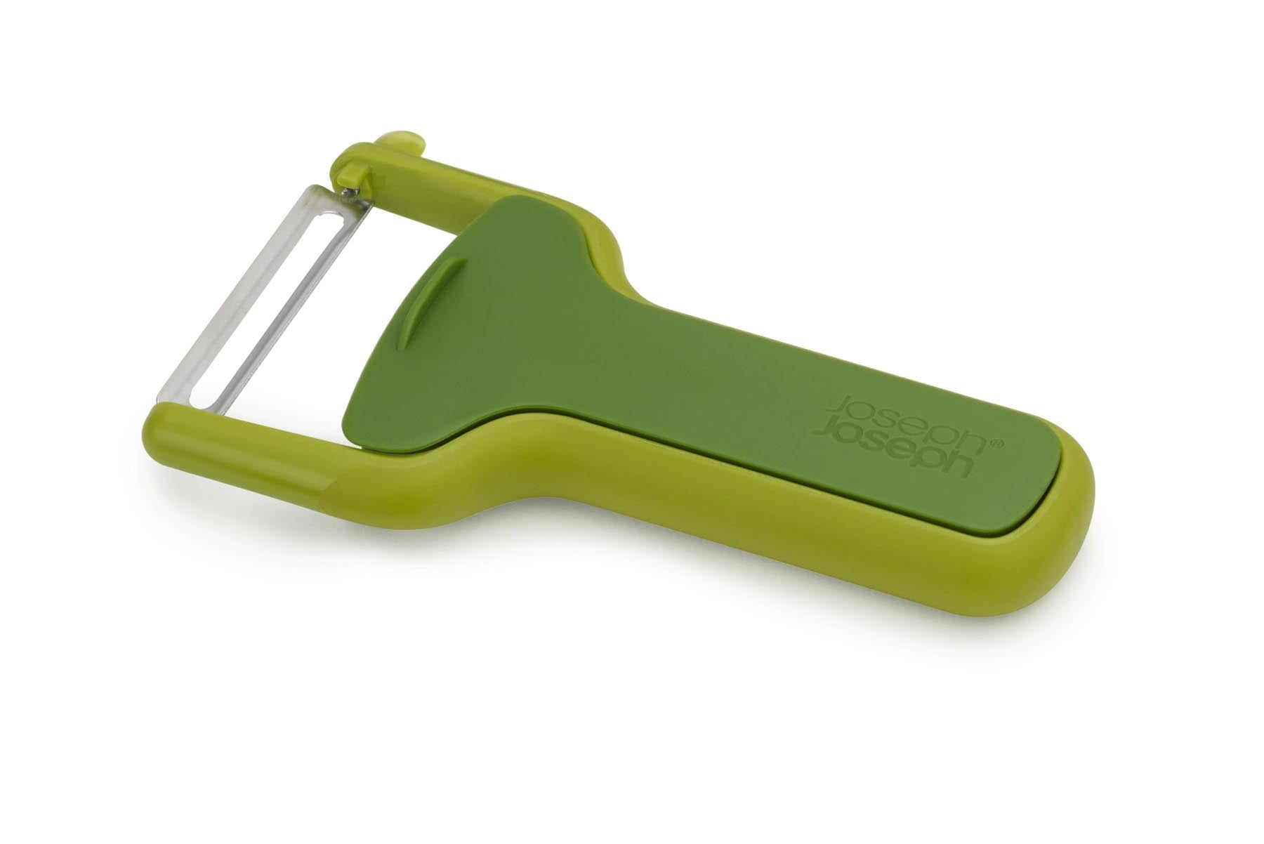 SafeStore gerader Schäler mit Klingenschutz in Grün präsentiert im Onlineshop von KAQTU Design AG. Schneider und Stecher ist von Joseph Joseph