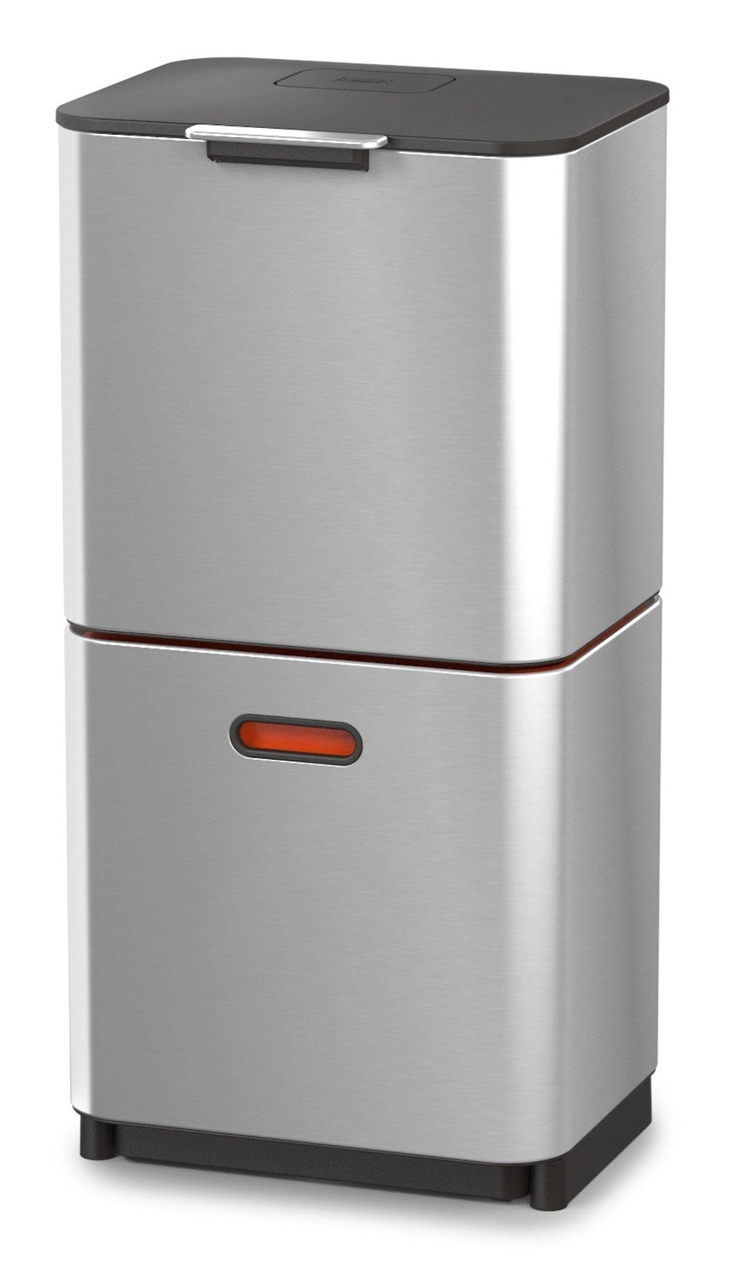 Totem Max 60L, edelstahl in Silber präsentiert im Onlineshop von KAQTU Design AG. Mülleimer ist von Joseph Joseph