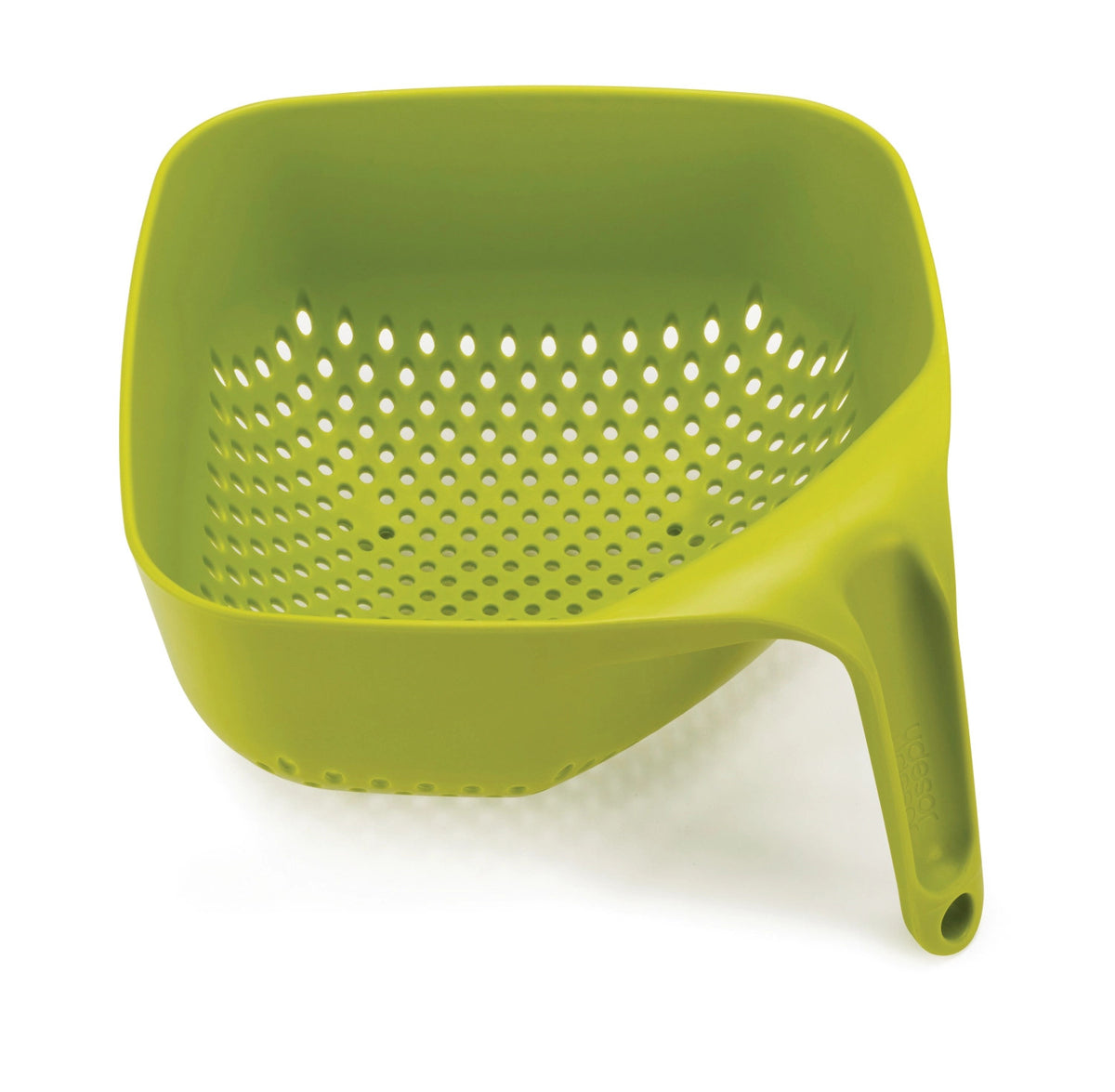 Sieb quadratisch, stapelbar, gross, grün, 19x20.5x11.4 cm in Grün präsentiert im Onlineshop von KAQTU Design AG. Küchensieb ist von Joseph Joseph
