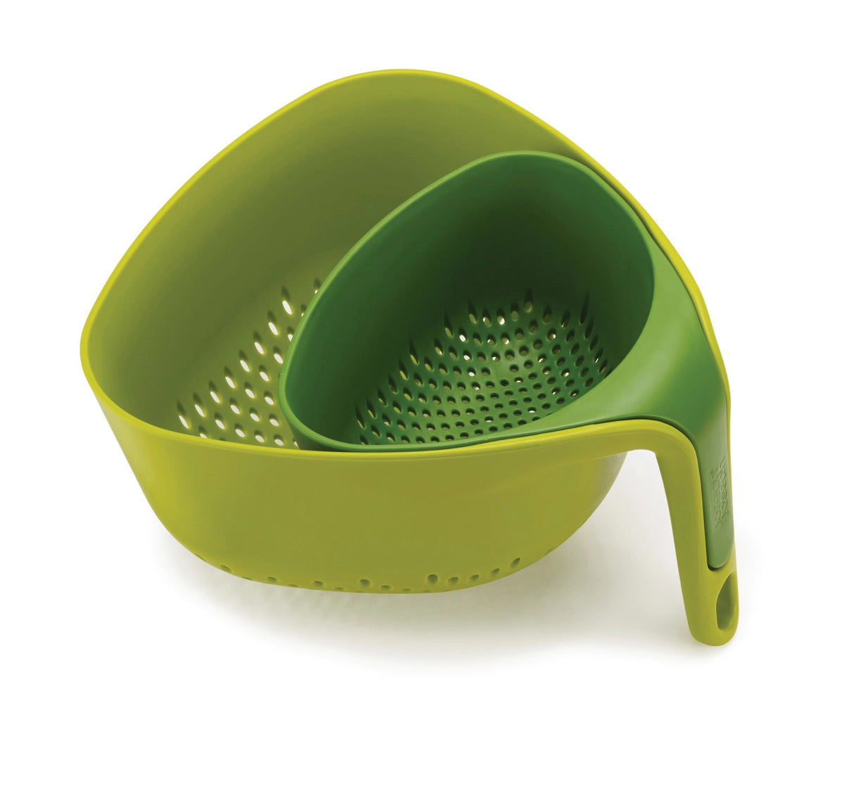 Nest grün Sieb 2tlg., 22x23.5x13.3cm in Grün präsentiert im Onlineshop von KAQTU Design AG. Küchensieb ist von Joseph Joseph