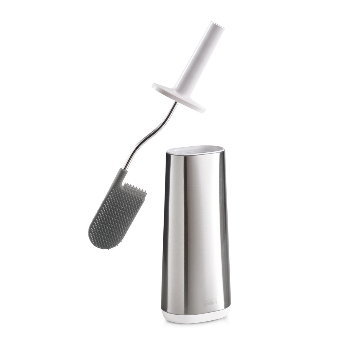 Flex Steel Toilettenbürste weiss grau, 8.9x12.5x42.8 cm in Weiss präsentiert im Onlineshop von KAQTU Design AG. Toilettenartikel ist von Joseph Joseph