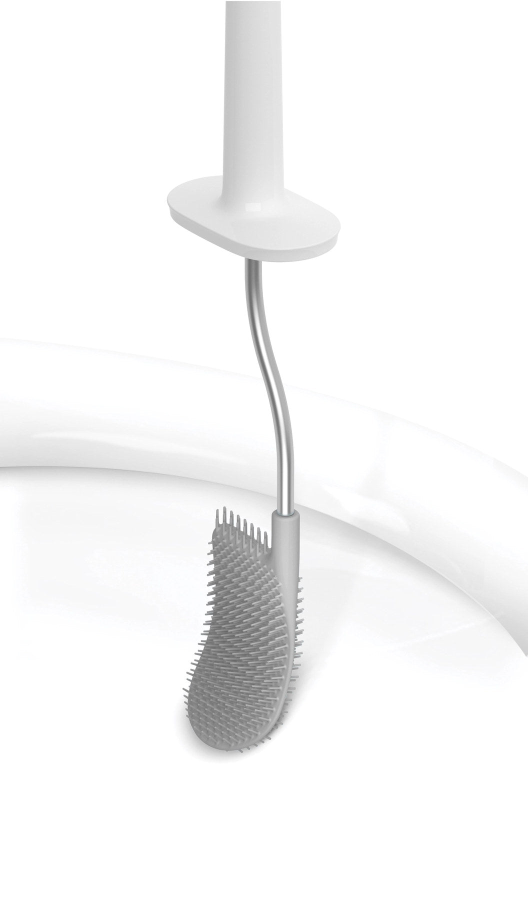 EasyStore Toilettenpapier-Ständer mit Bürste in Weiss präsentiert im Onlineshop von KAQTU Design AG. Toilettenartikel ist von Joseph Joseph