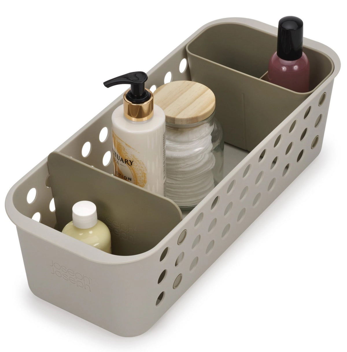 EasyStore Aufbewahrungskorb in Beige präsentiert im Onlineshop von KAQTU Design AG. Aufbewahrungsbehälter ist von Joseph Joseph