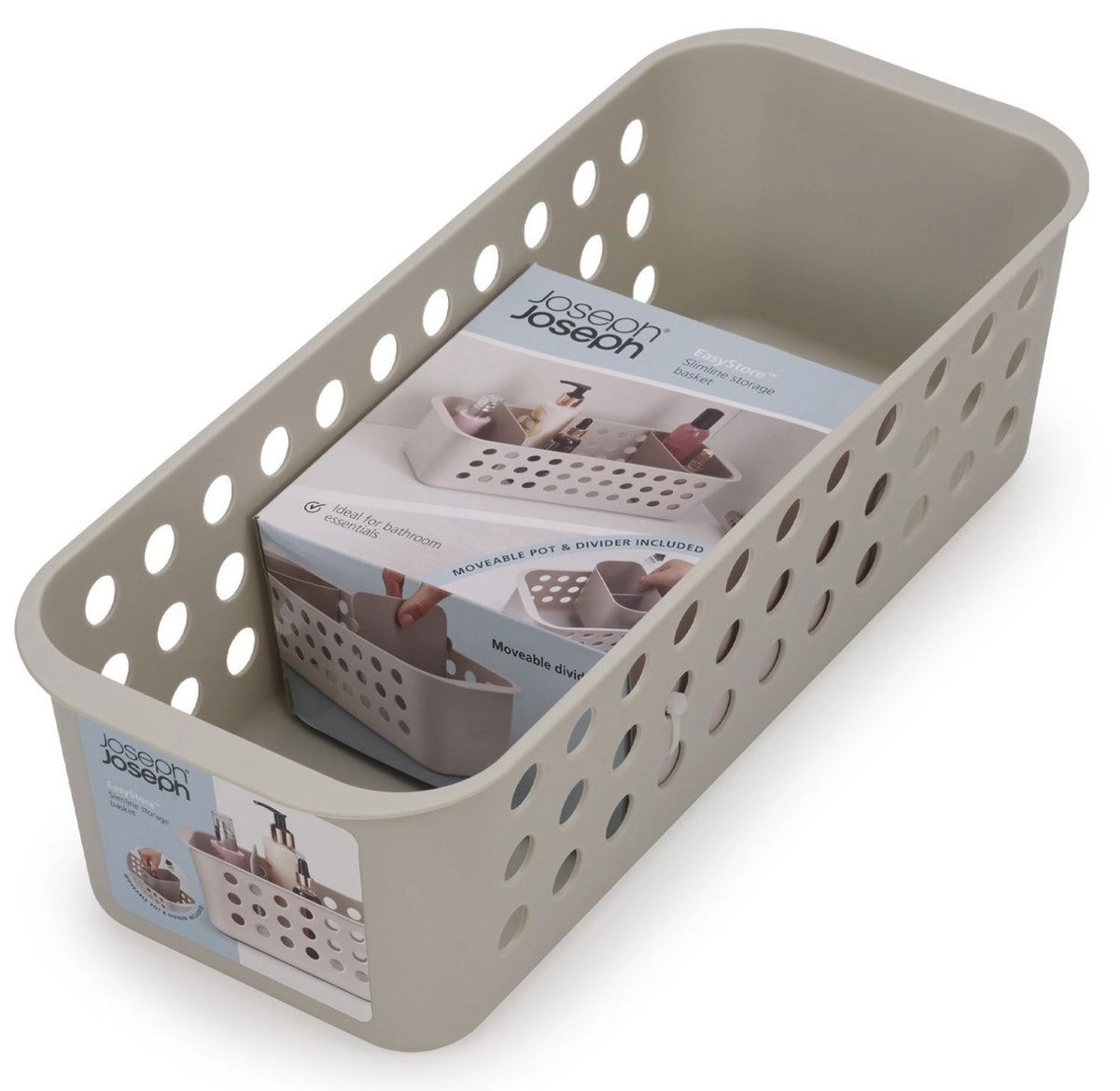 EasyStore Aufbewahrungskorb in Beige präsentiert im Onlineshop von KAQTU Design AG. Aufbewahrungsbehälter ist von Joseph Joseph