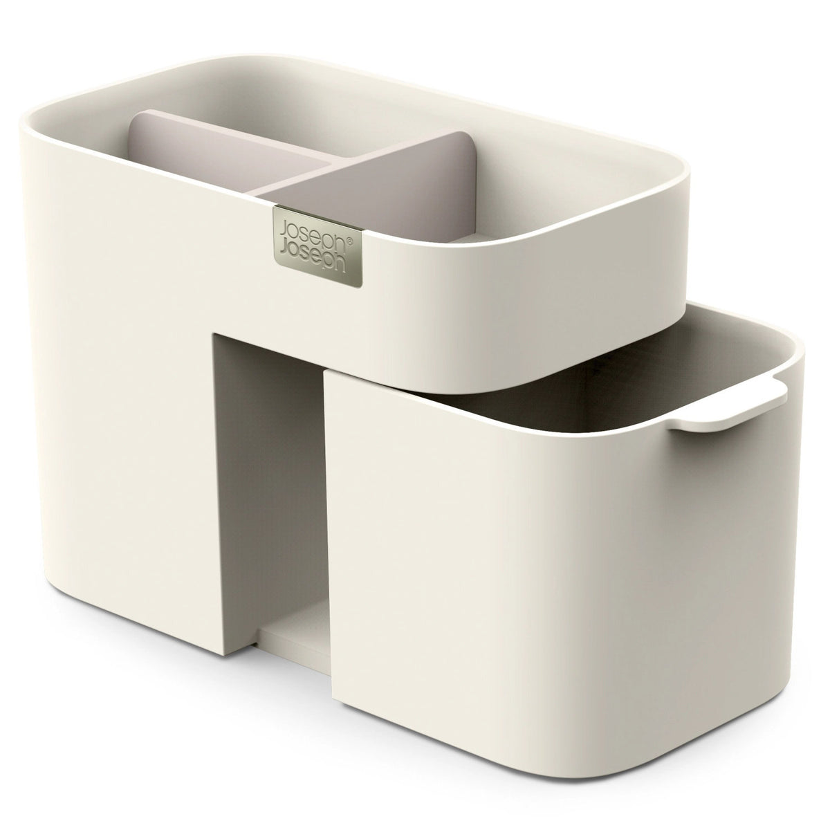 Viva kompakter Kosmetik-Organizer mit Schublade, 17x9.7x12cm in Beige präsentiert im Onlineshop von KAQTU Design AG. Pflege ist von Joseph Joseph
